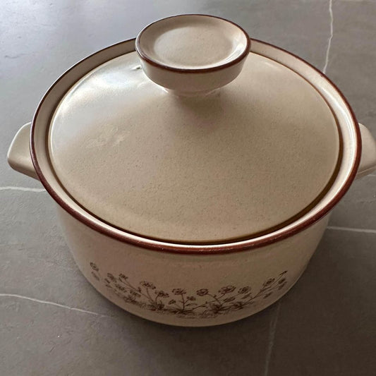 Noritake "Desert Flowers" Casserole Dish w/ Lid