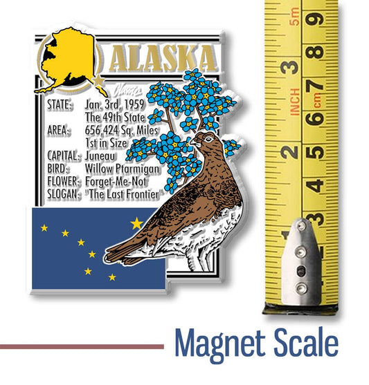 Alaska State Montage Magnet