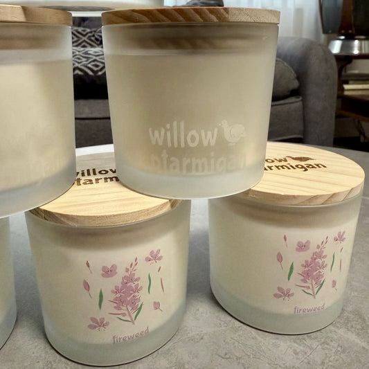 Fireweed Wood Wick Candle, 12oz Glass Jar