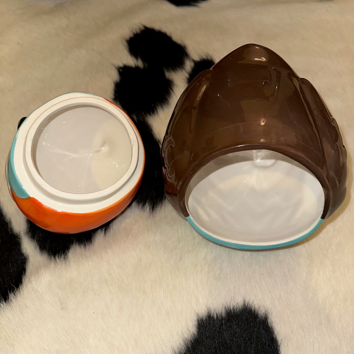 11" Retro Owl Ceramic Candy Cookie Snack Jar