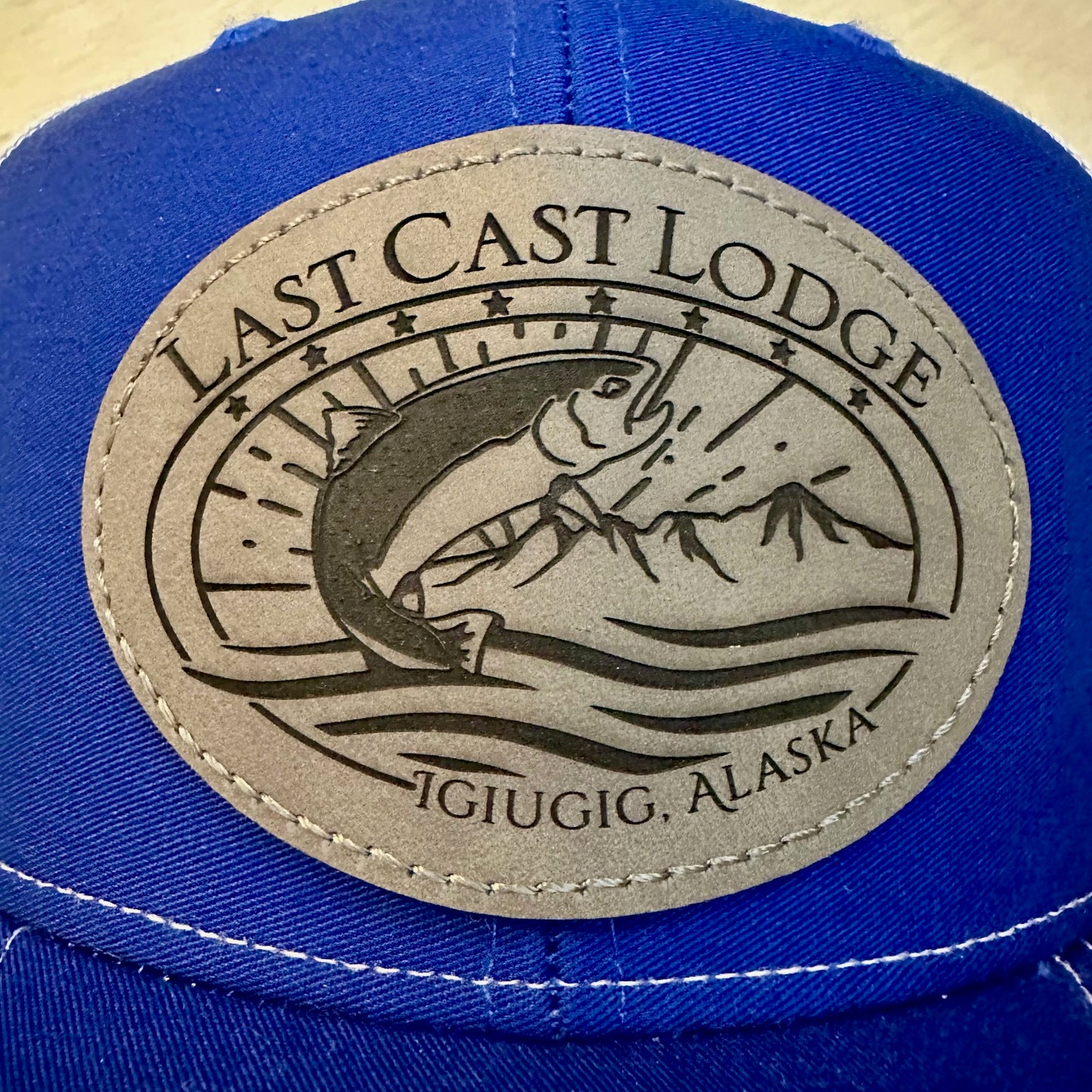 Last Cast Lodge Igiugig Alaska Mesh Snapback Trucker Hat