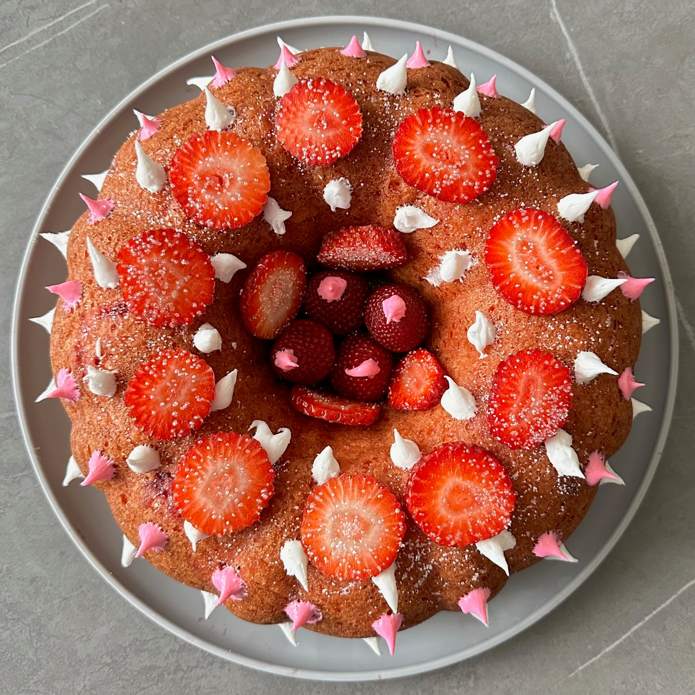 Bussin Bundt Cake, Strawberry Punk Thorns