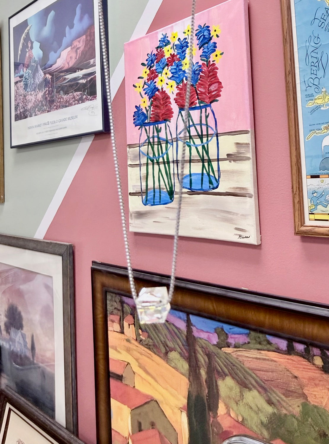 Alaska Crystal Cube Prism Necklace