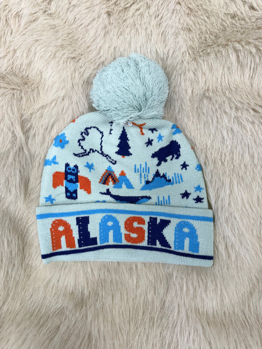 Alaska Icons Pom Beanie