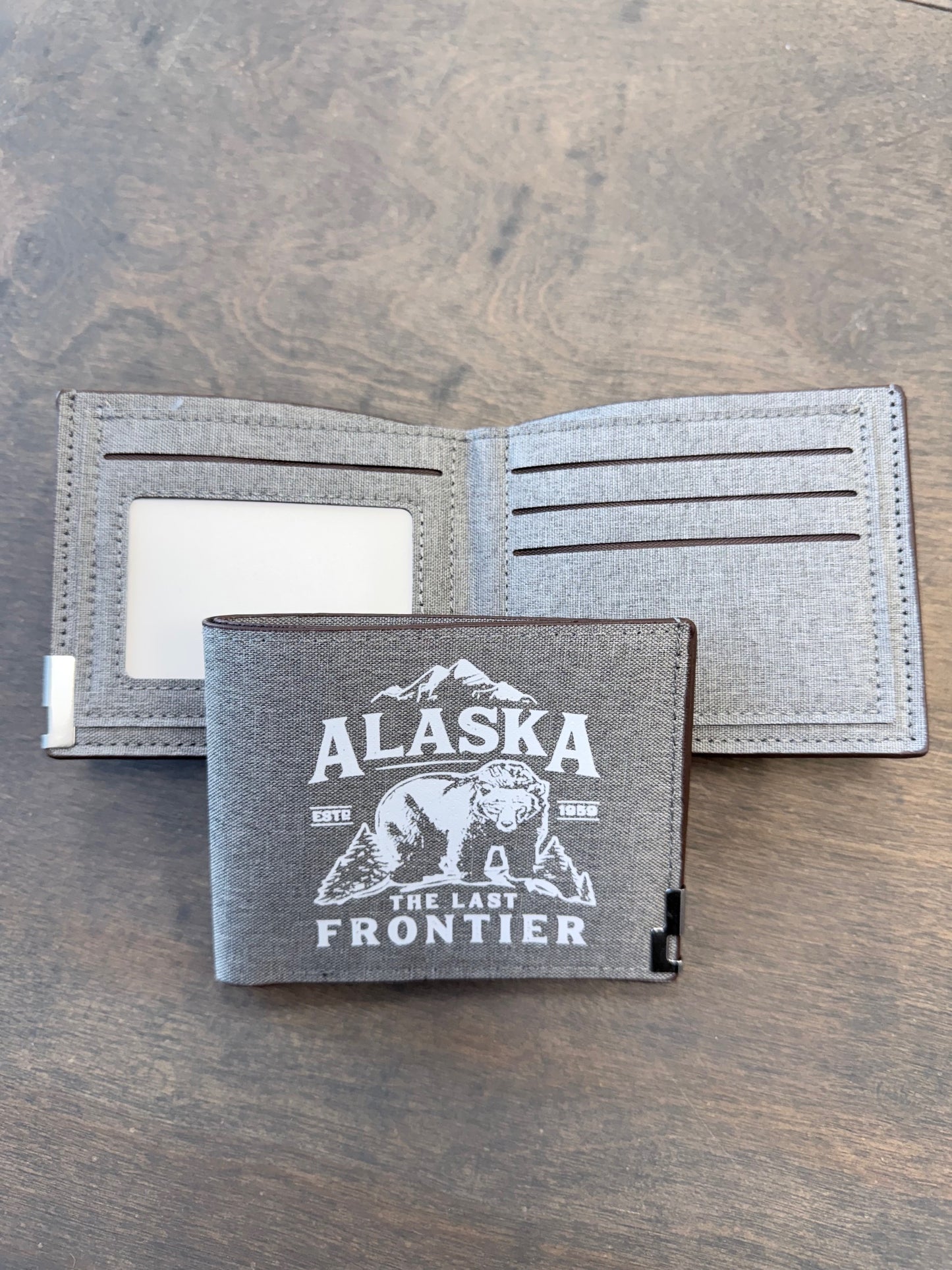Alaska The Last Frontier Canvas Wallet
