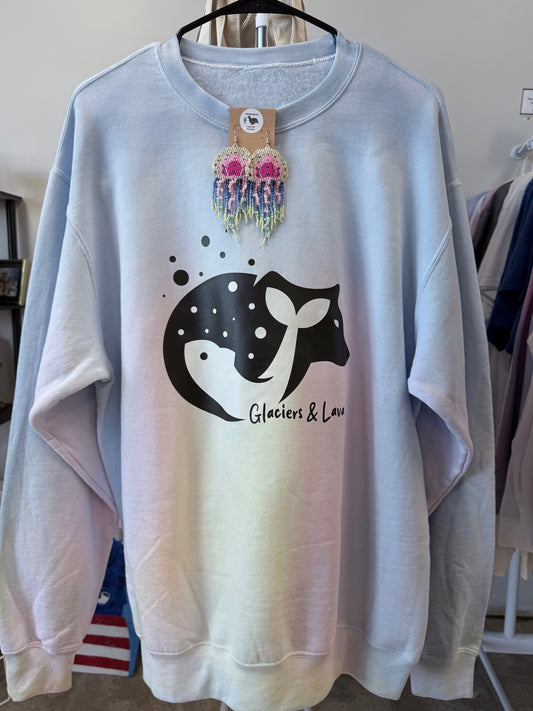 Bear Fish Symbiotic (Yin Yang) Crewneck Sweater