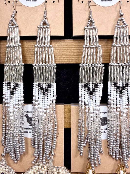Alaska Arctic Icefall Bead Earrings