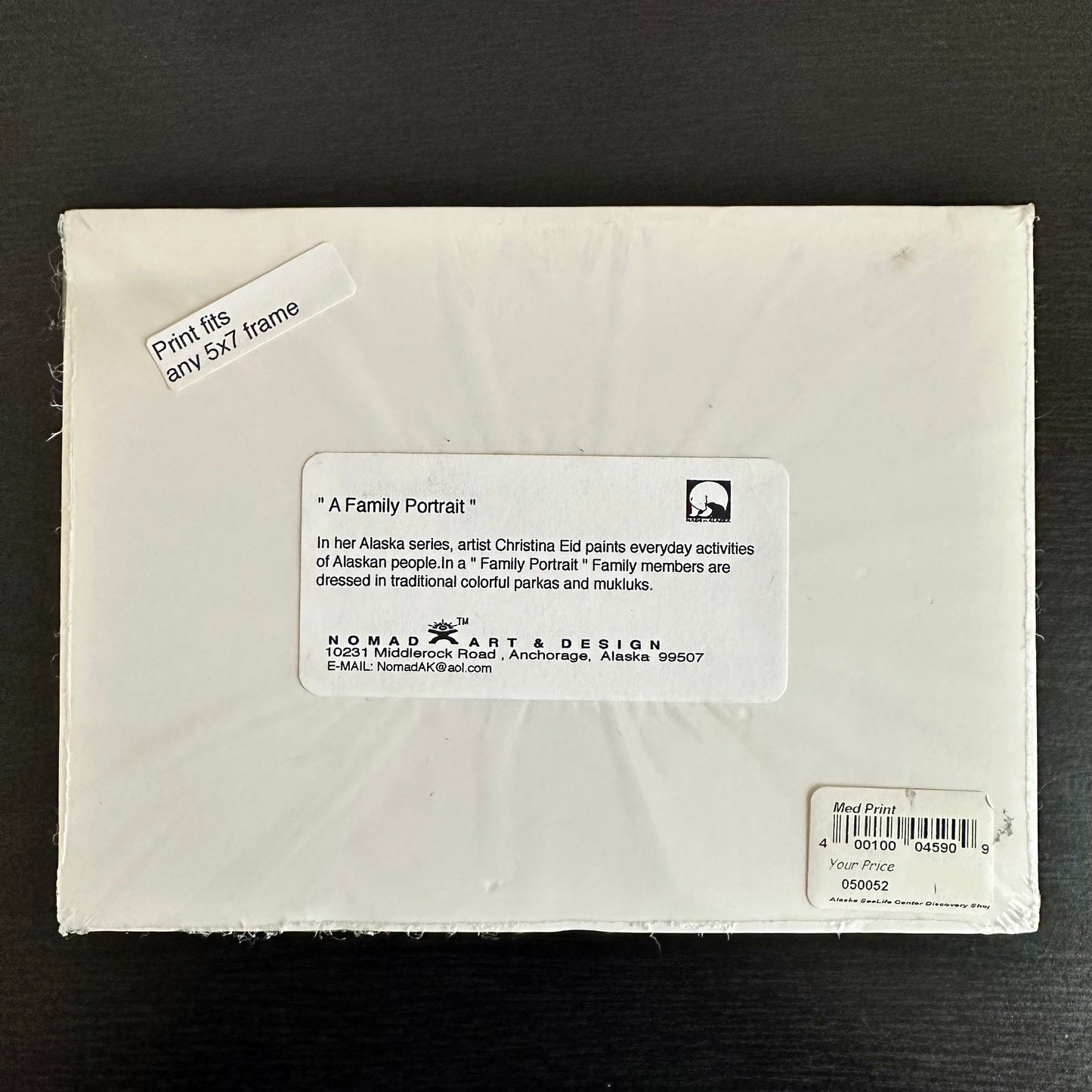 "A Family Portrait" Native Alaskan Family Watercolor 5x7 Art Print