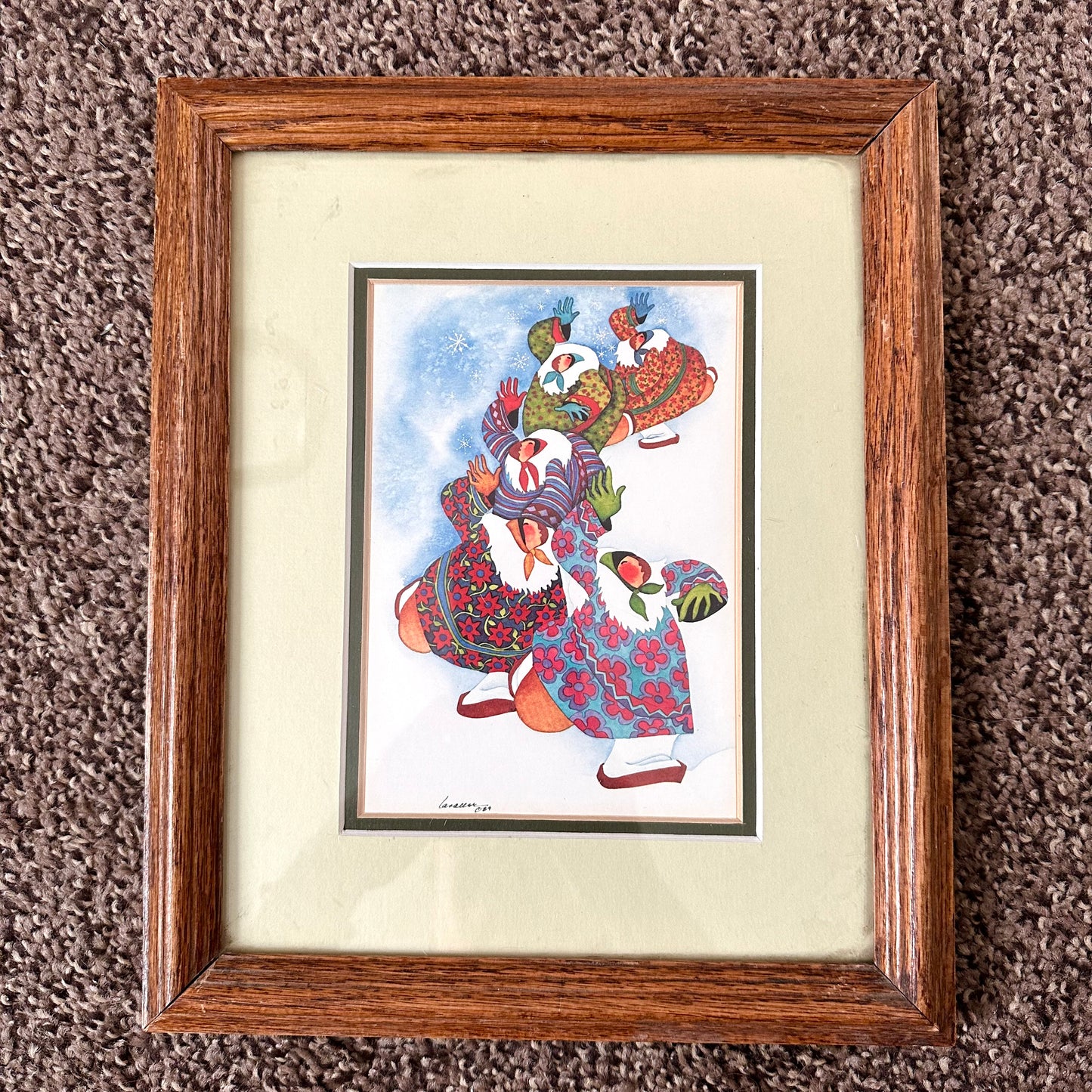 "Follow The Leader" Signed & Framed Alaska Art