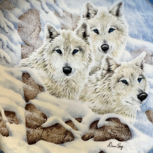 Leaders of the Pack Secrets of the Wild Wolves Porcelain Collectible Plate