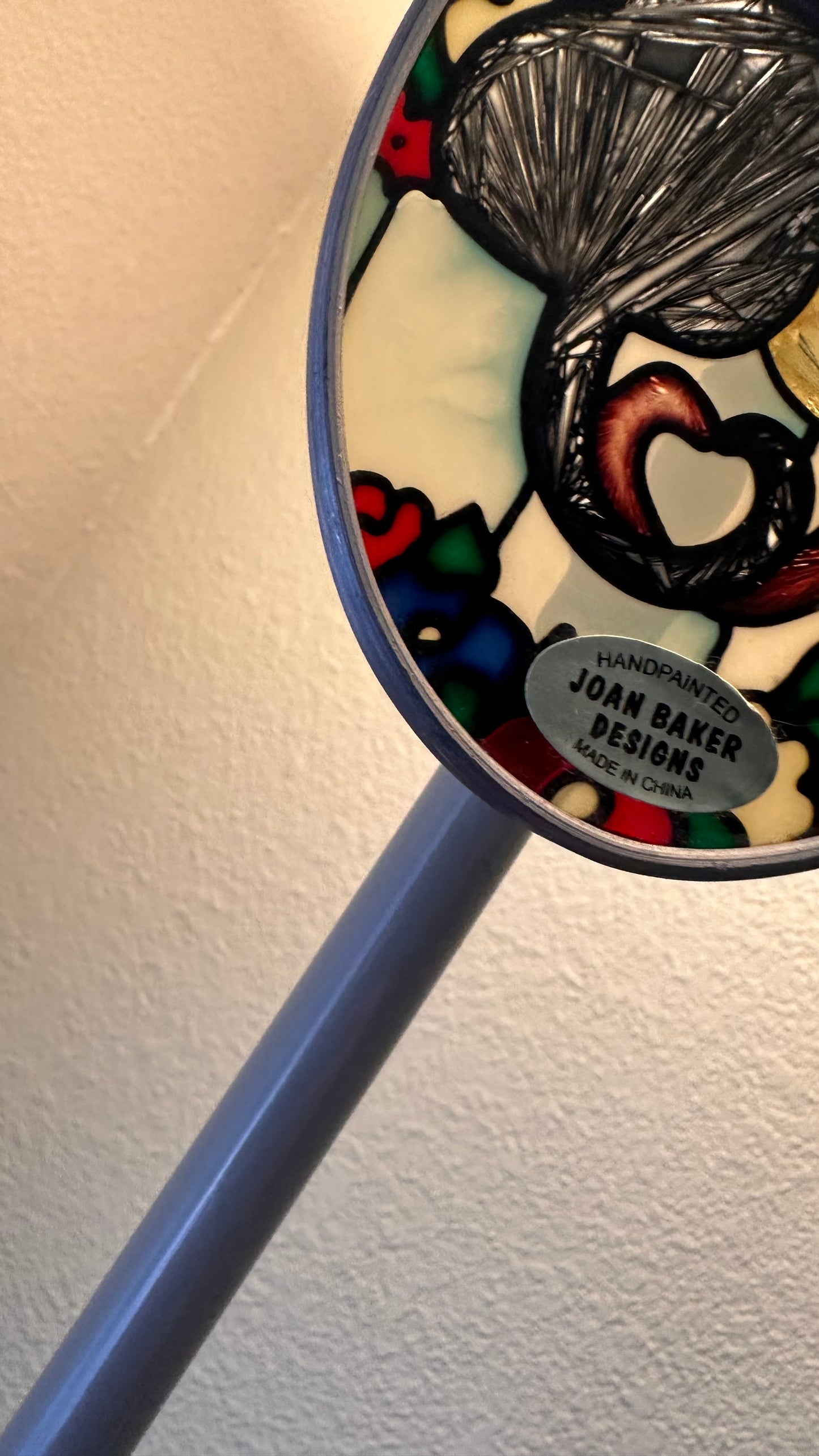 Cats on Fence Heart Tails Stained Glass Sun Catcher