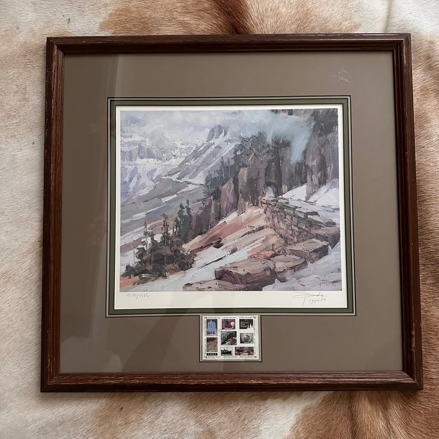 "East Slope Tunnel On Going to the Sun" Glacier National Park Framed Art