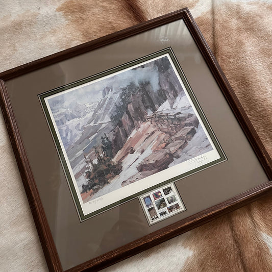 "East Slope Tunnel On Going to the Sun" Glacier National Park Framed Art