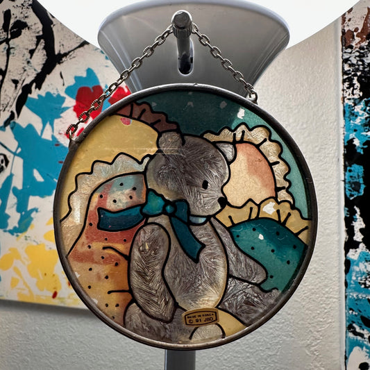 4" Stained Glass Teddy Bear