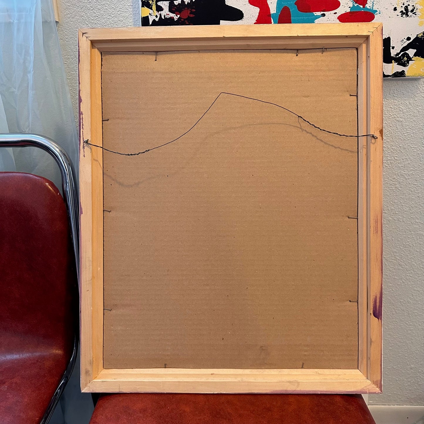 "Homestead Cabin" Needlepoint Art, Framed