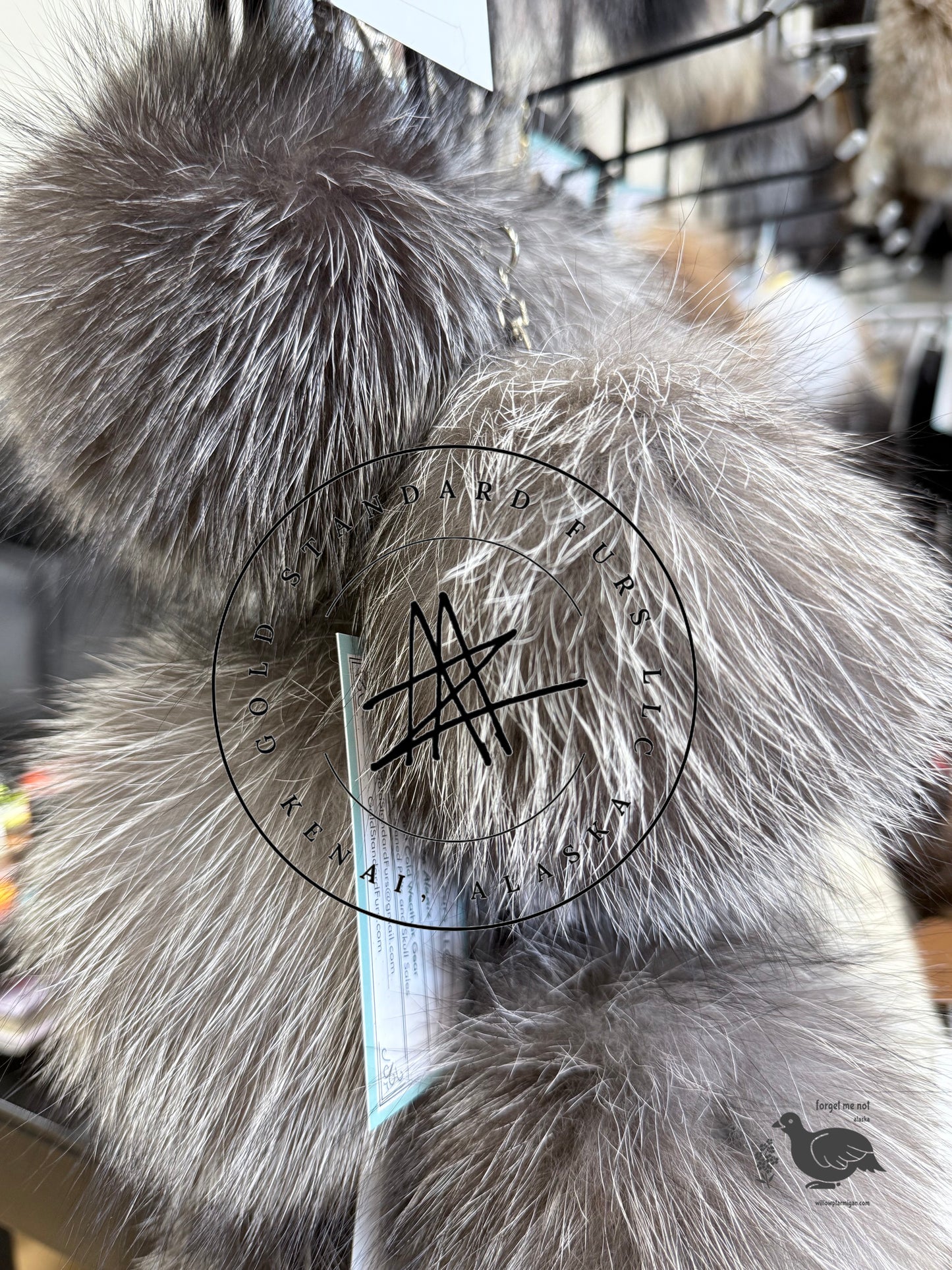 Fox Fur Pom Pom Keychain GSF