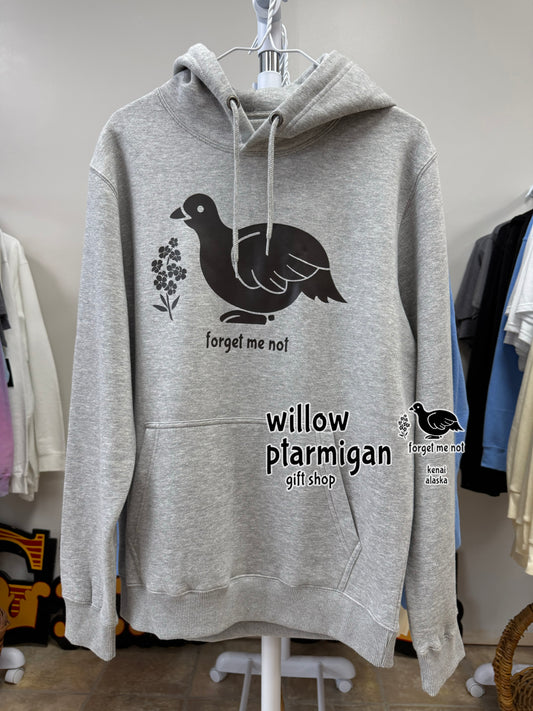 Forget Me Not Ptarmigan Alaska Hoodie
