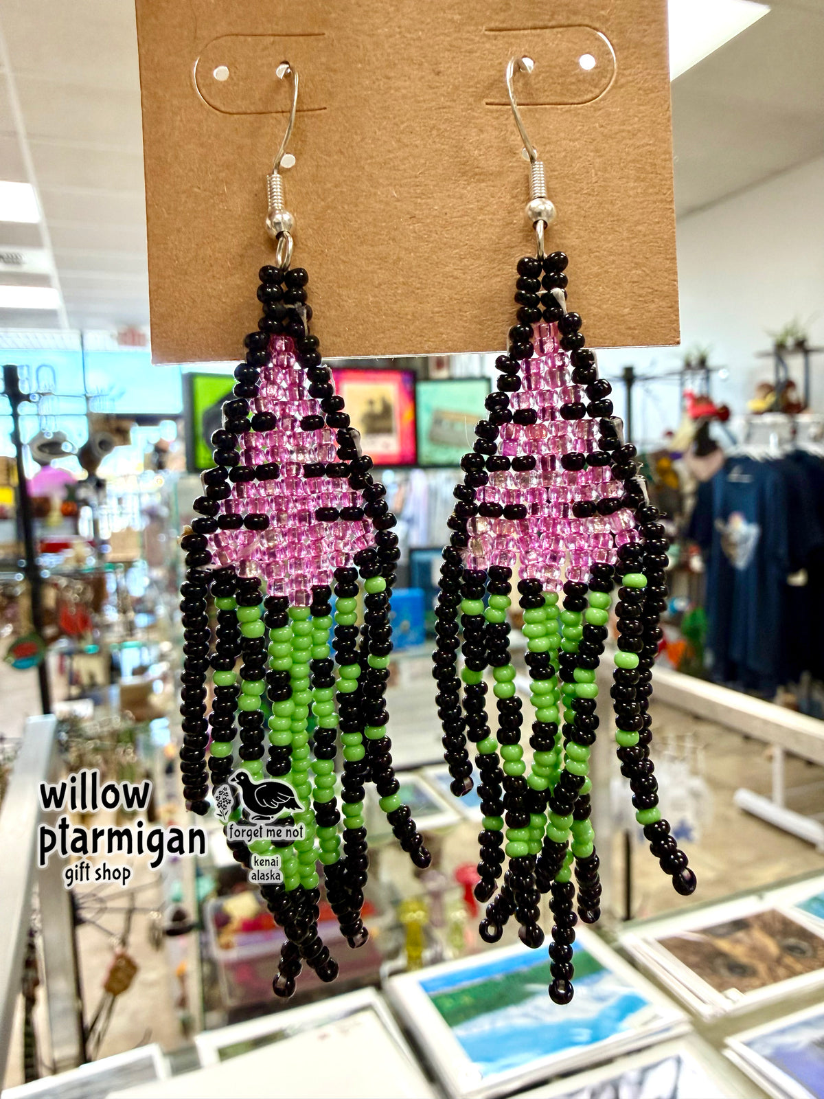 Fireweed Flower Bead Earrings RA