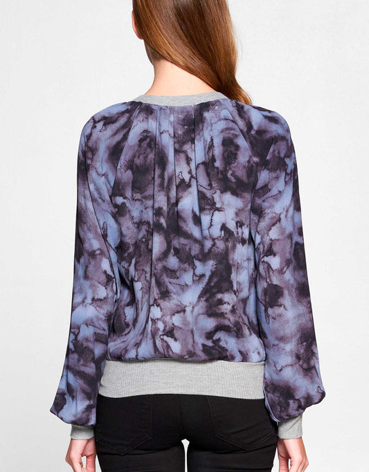 Jenny Tie Dye Crewneck Sweatshirt Blouse