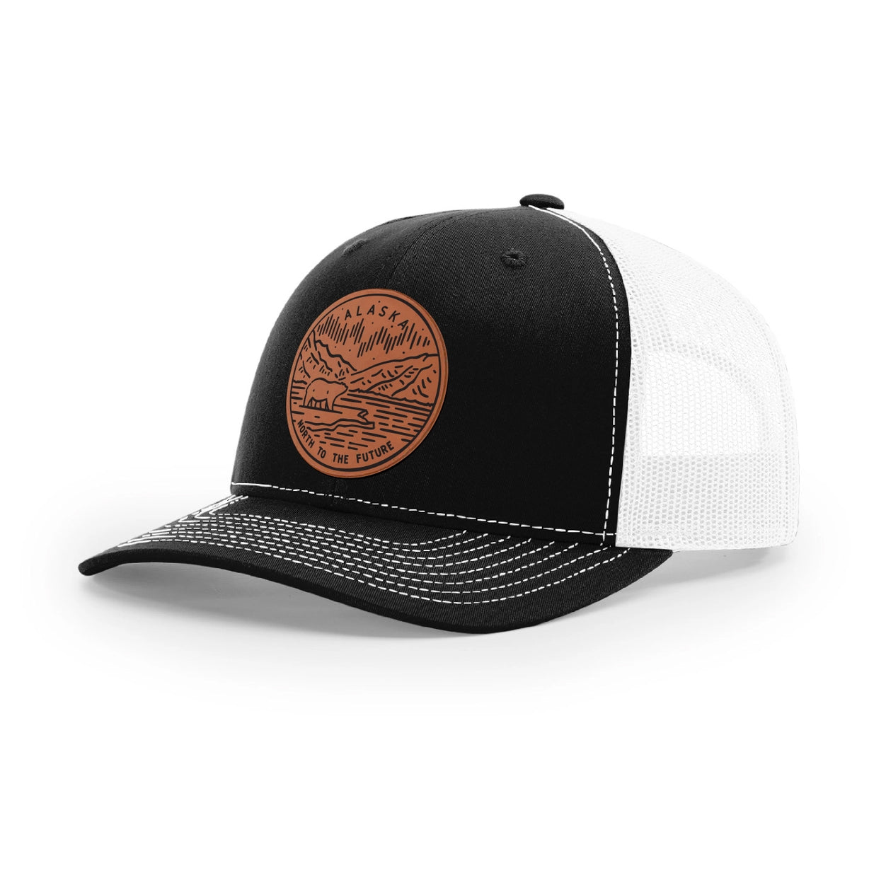 Alaska North to the Future Mesh Brown Patch x Mesh Trucker Hat