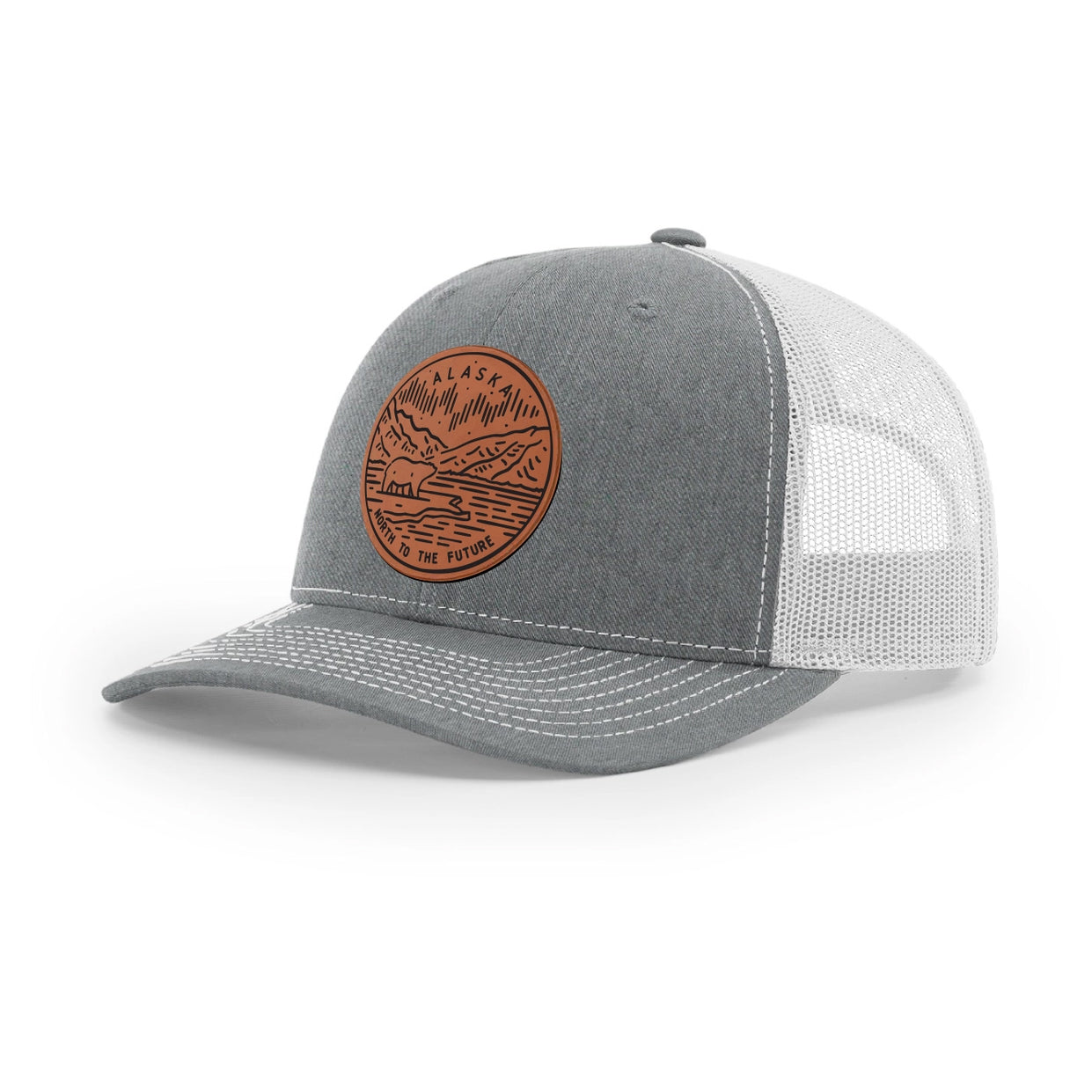 Alaska North to the Future Mesh Brown Patch x Mesh Trucker Hat