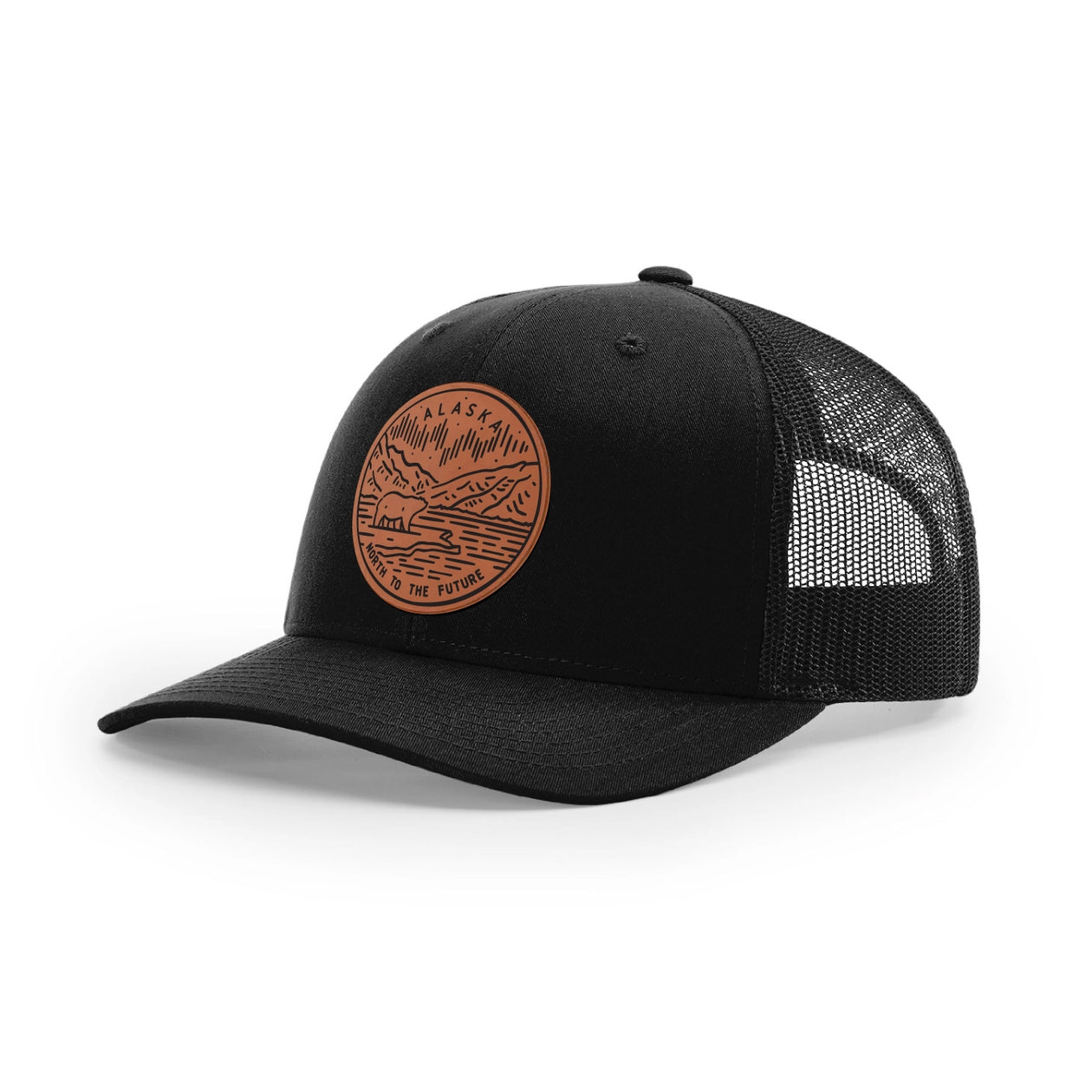 Alaska North to the Future Mesh Brown Patch x Mesh Trucker Hat