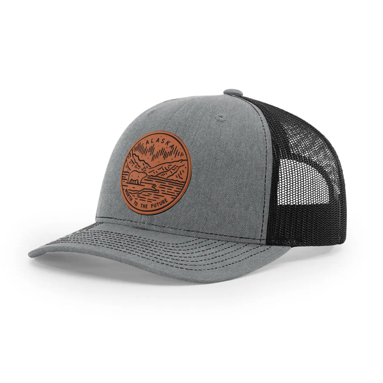 Alaska North to the Future Mesh Brown Patch x Mesh Trucker Hat