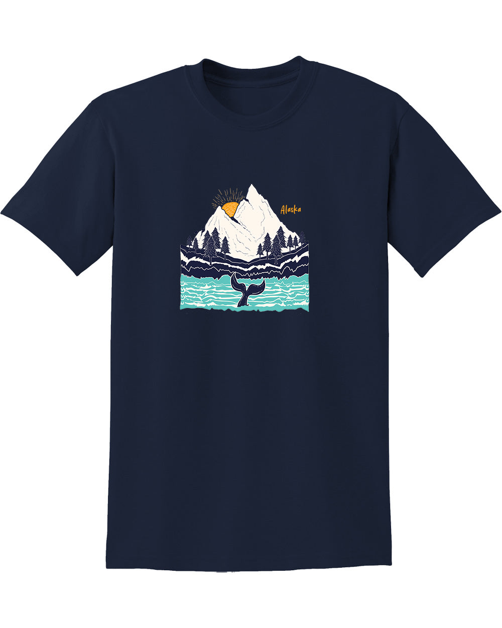 Beluga Whale Tail Kenai Fjords Alaska SS Tee
