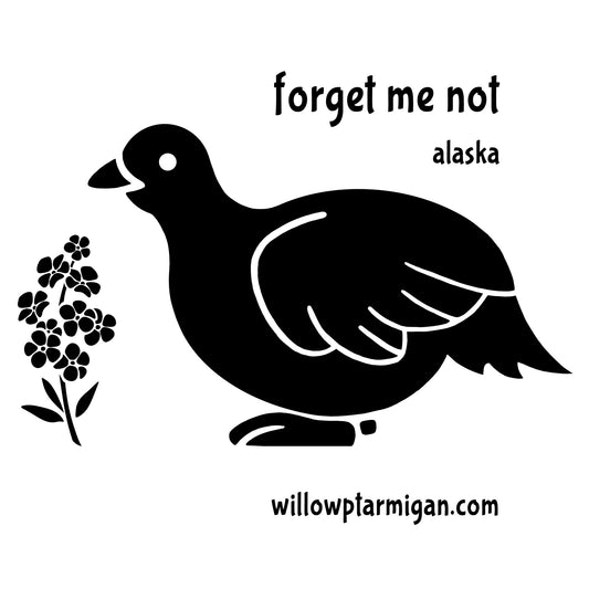 Forget Me Not Alaska Sticker