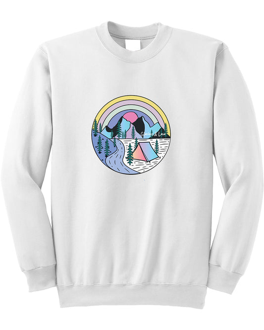 Aurora Camping Crewneck Sweater