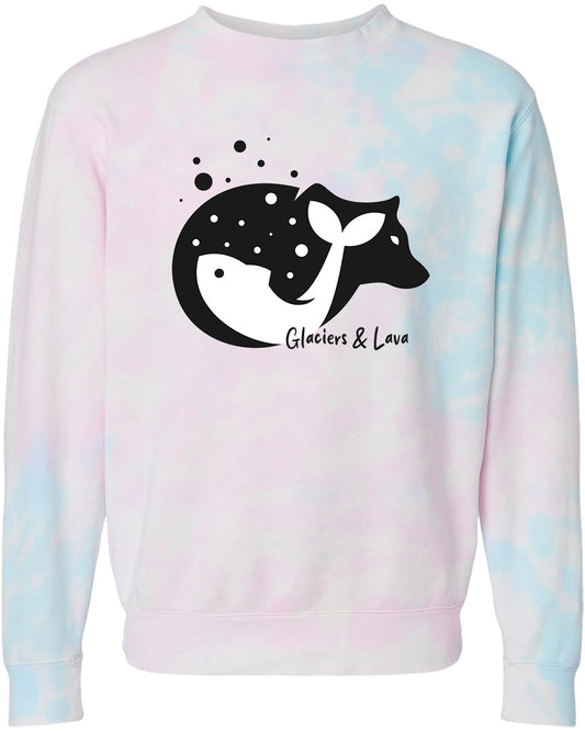 Bear Fish Yin Yang Crewneck Sweater