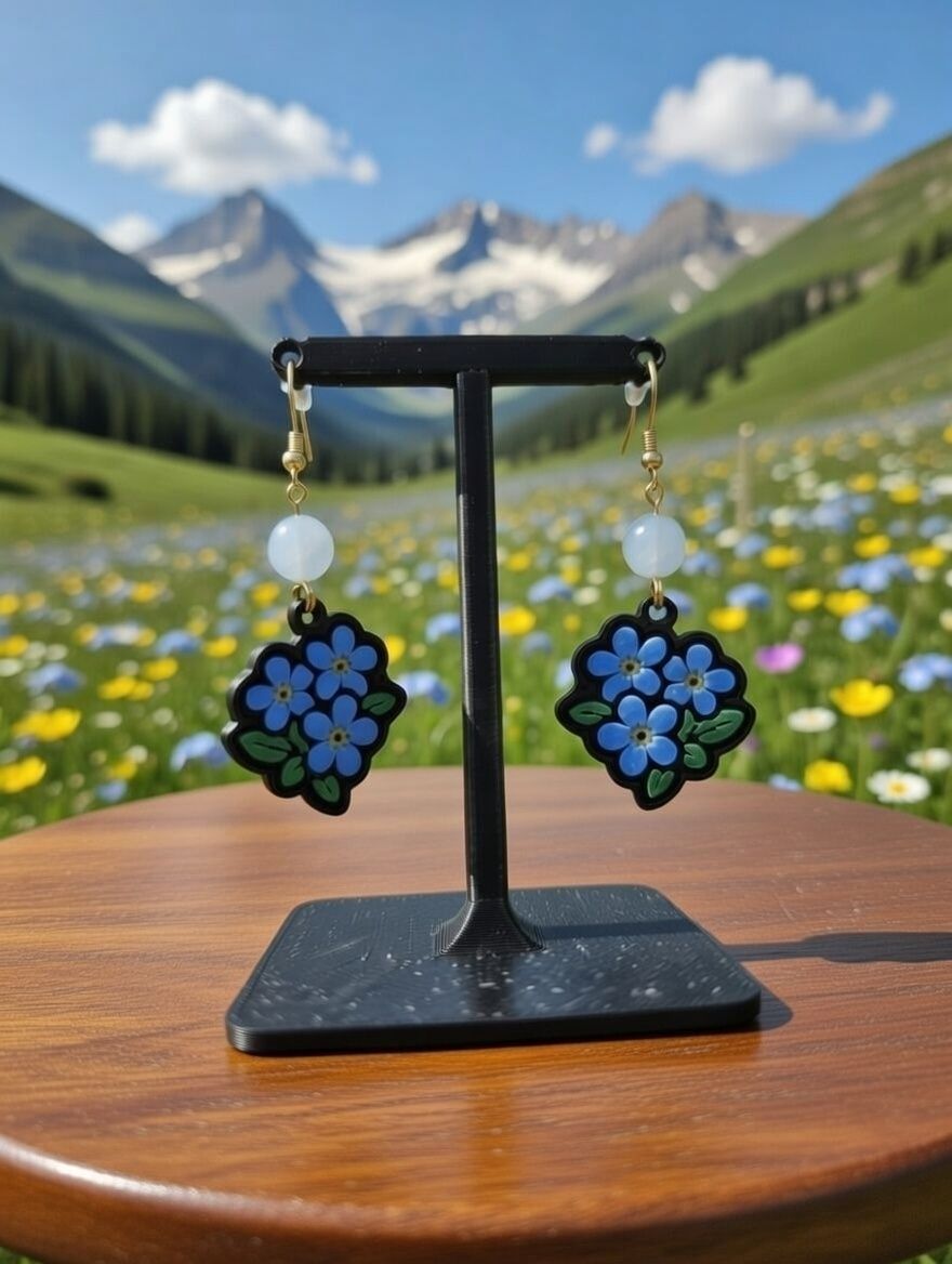 Forget Me Not Alpine Meadow Earrings