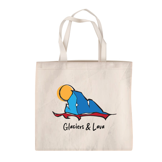 Glaciers & Lava Graffiti Logo Canvas Tote Bag