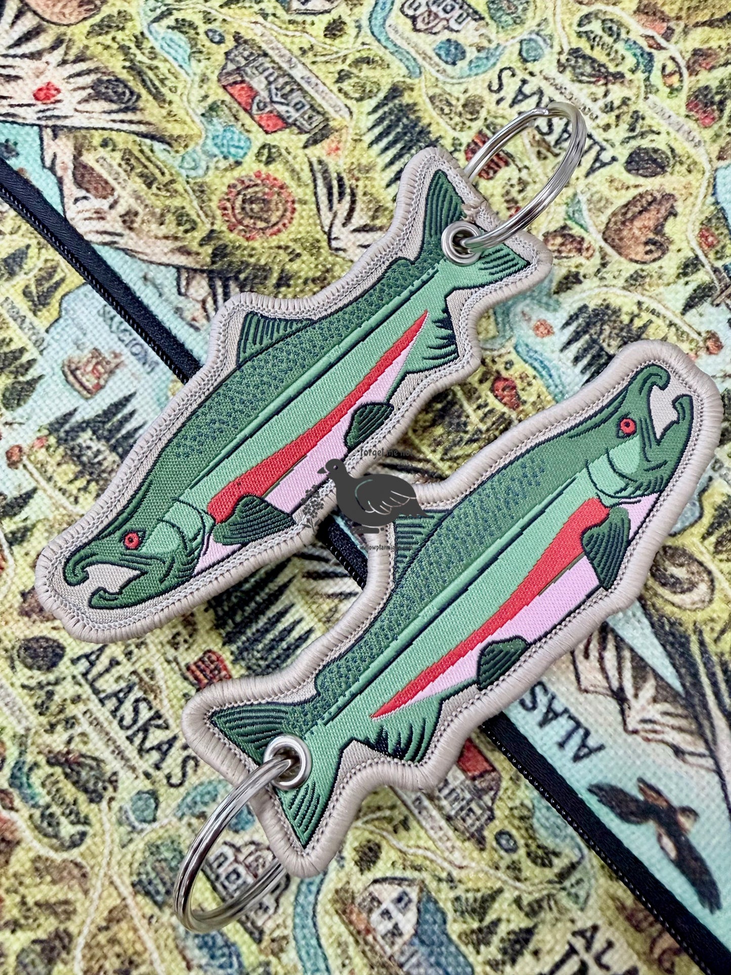 Alaska King Salmon 4" Soft Keychain