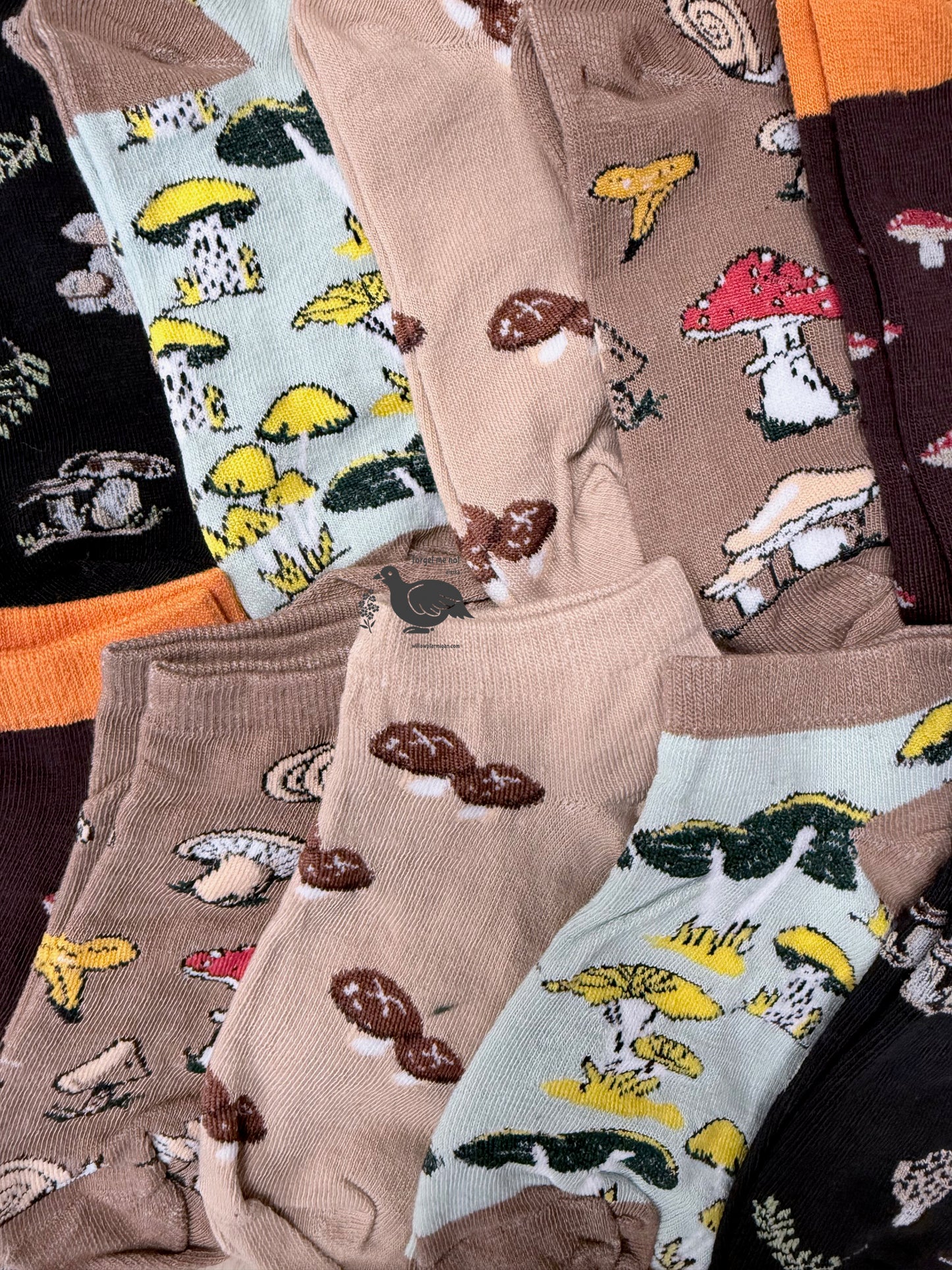 Mushroom Mania Bootie Ankle Socks, Asst