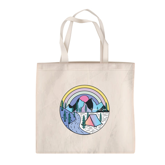 Aurora Camping Canvas Tote Bag