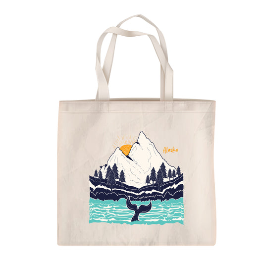 Beluga Whale Tale Kenai Fjords Alaska Canvas Tote Bag