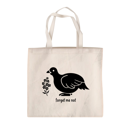 Forget Me Not Alaska Canvas Tote Bag