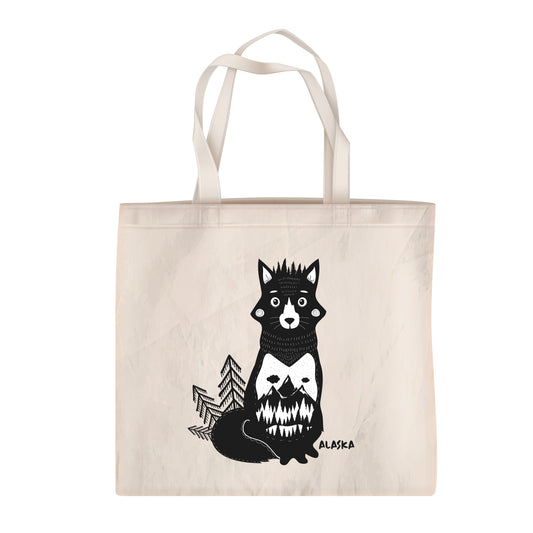 Foxie Alaska Canvas Tote Bag