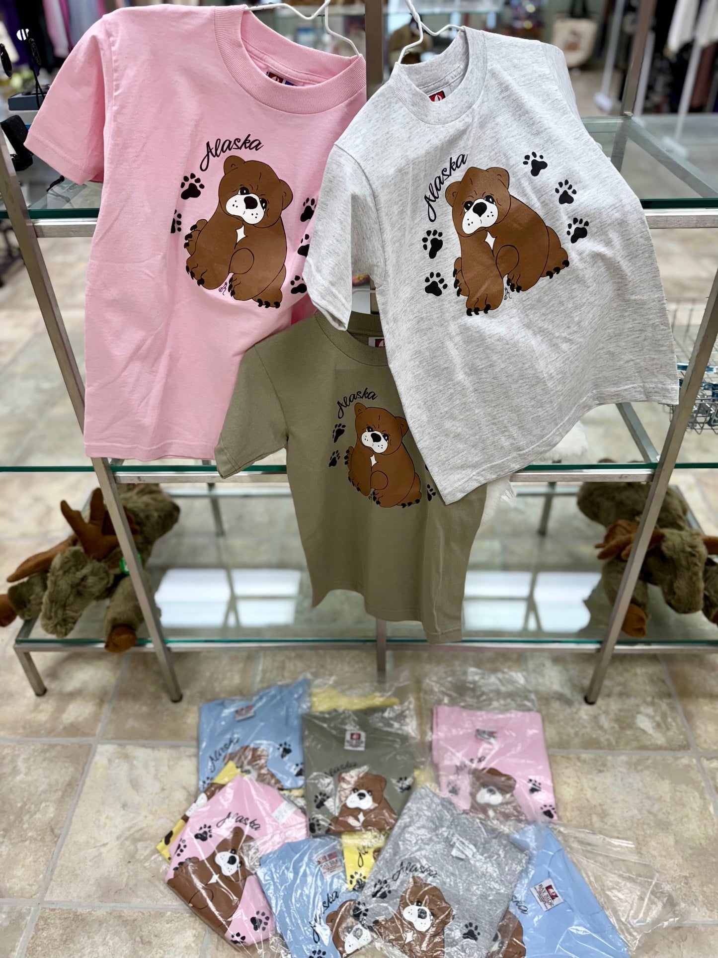 Bear Alaska Tees, Youth
