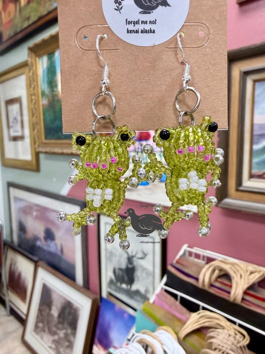Frog Bead Earrings - Pre Order, New Avail 6/5