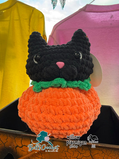 Pumpkin Cat Crochet Plush BCC