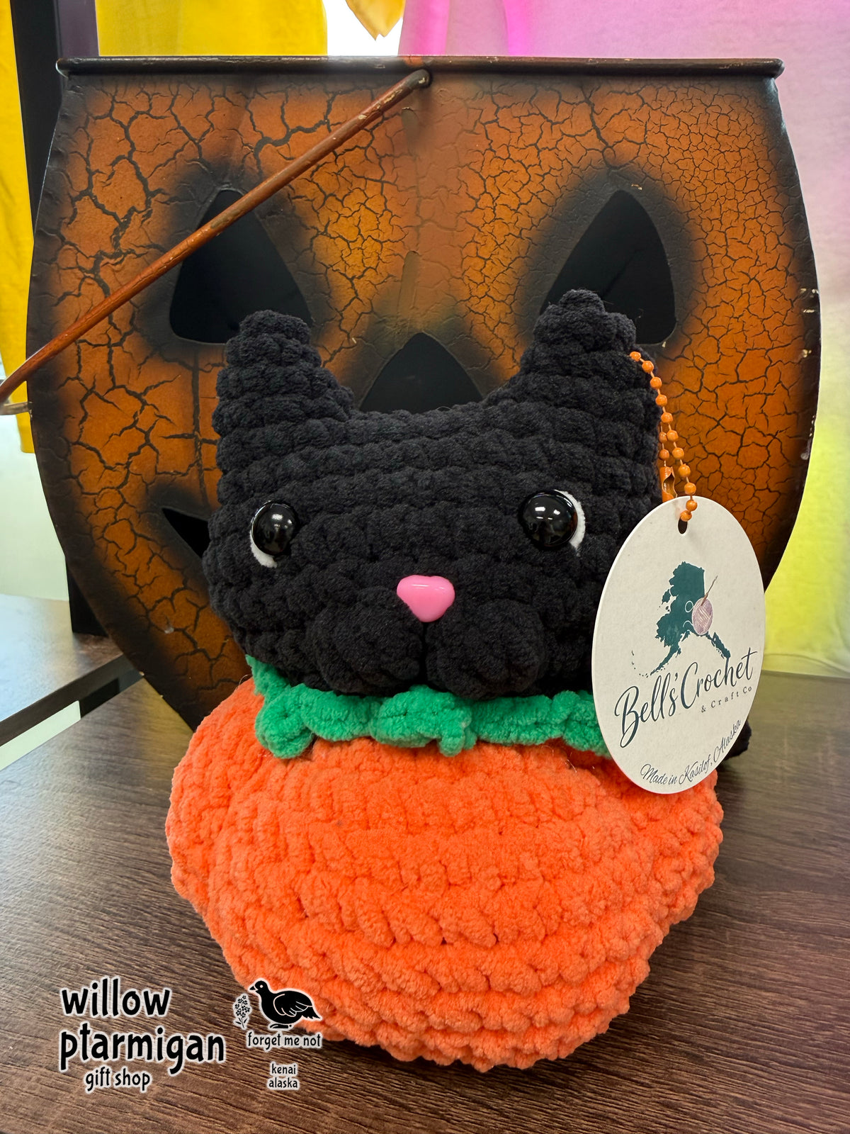 Pumpkin Cat Crochet Plush BCC