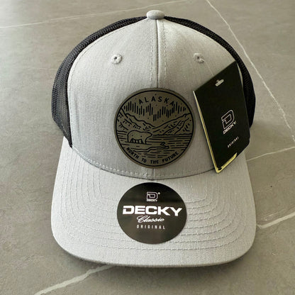 Alaska North to the Future Mesh Grey Patch x Mesh Trucker Hat