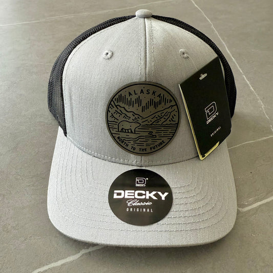 Alaska North to the Future Mesh Grey Patch x Mesh Trucker Hat