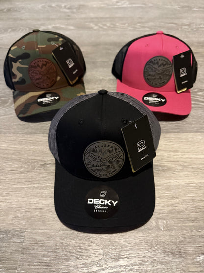 Alaska North to the Future Mesh Grey Patch x Mesh Trucker Hat
