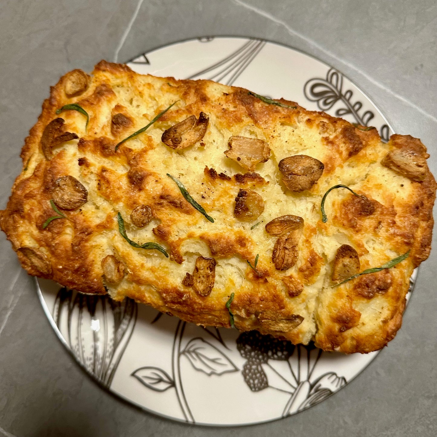 Greek Yogurt Garlic Rosemary Butter Bread Loaf