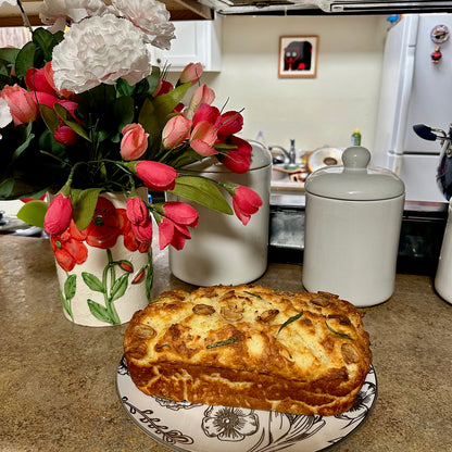 Greek Yogurt Garlic Rosemary Butter Bread Loaf