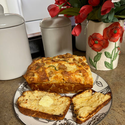 Greek Yogurt Garlic Rosemary Butter Bread Loaf