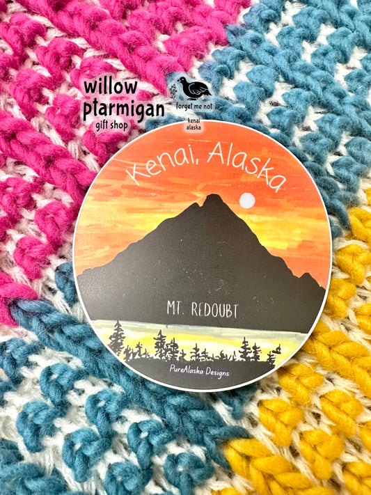 Mt Redoubt Kenai Alaska Sticker PAK